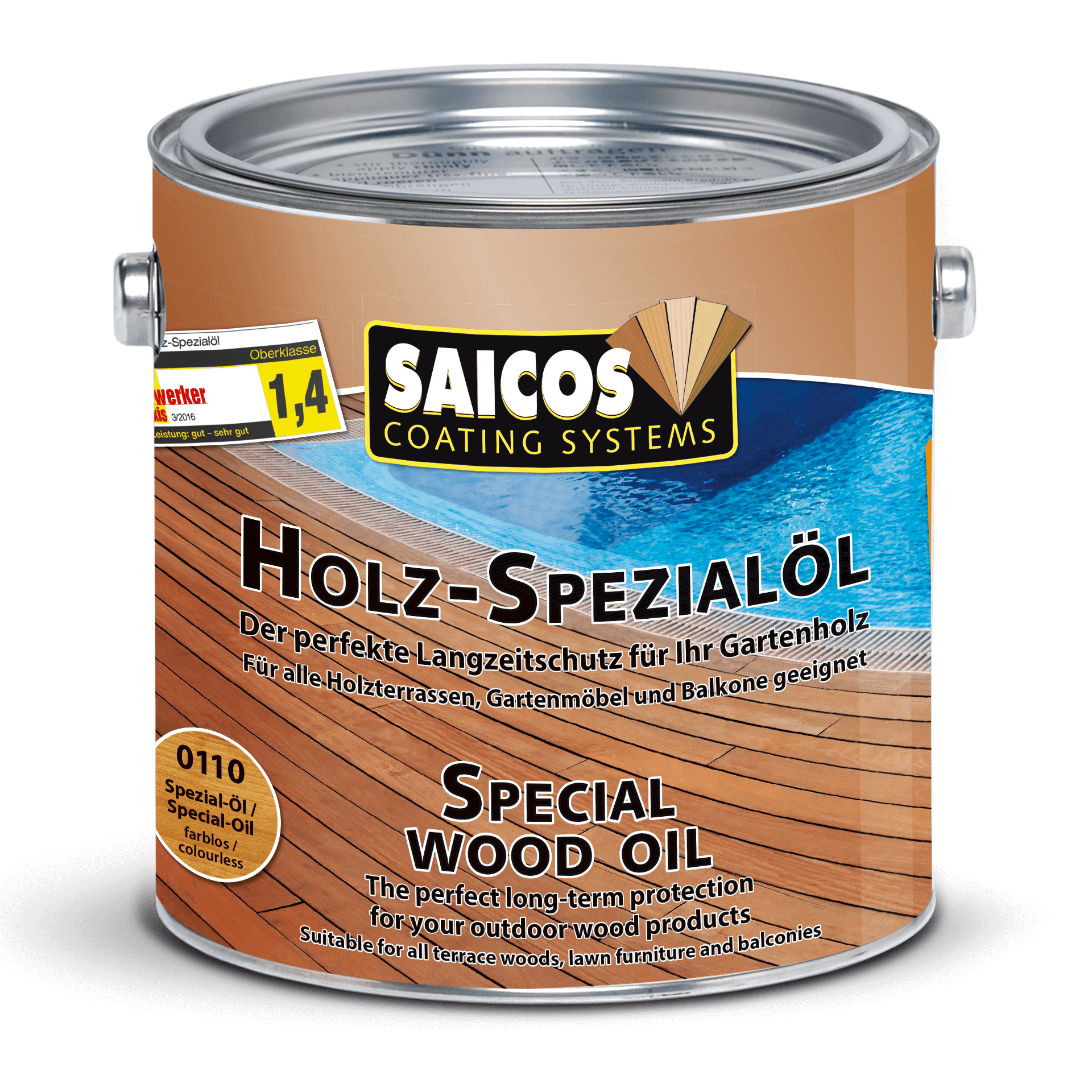 SAICOS Special Wood Oil - Dầu chuyên dụng cho sàn gỗ ngoài trời