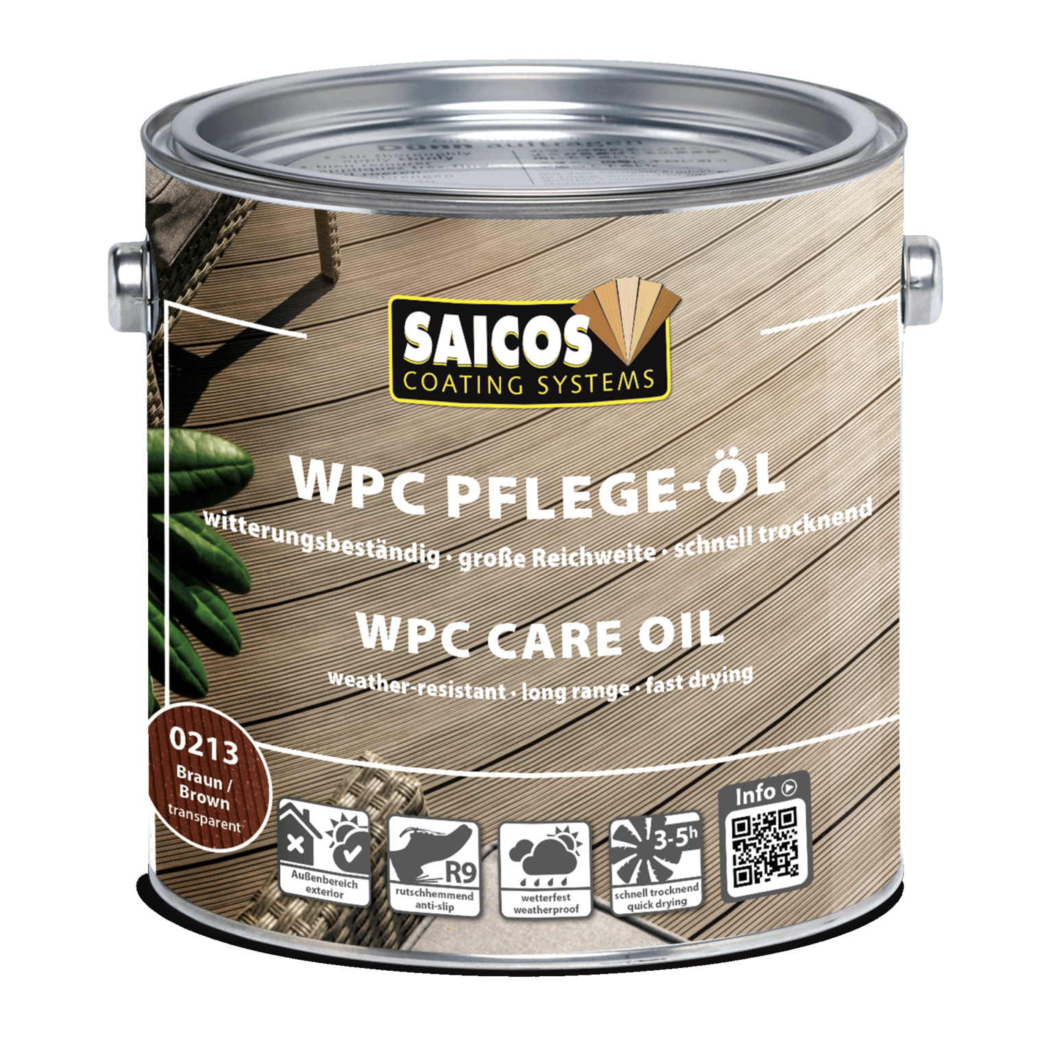 SAICOS WPC maintenance oil - dầu chăm sóc cho sàn gỗ nhựa ngoài trời